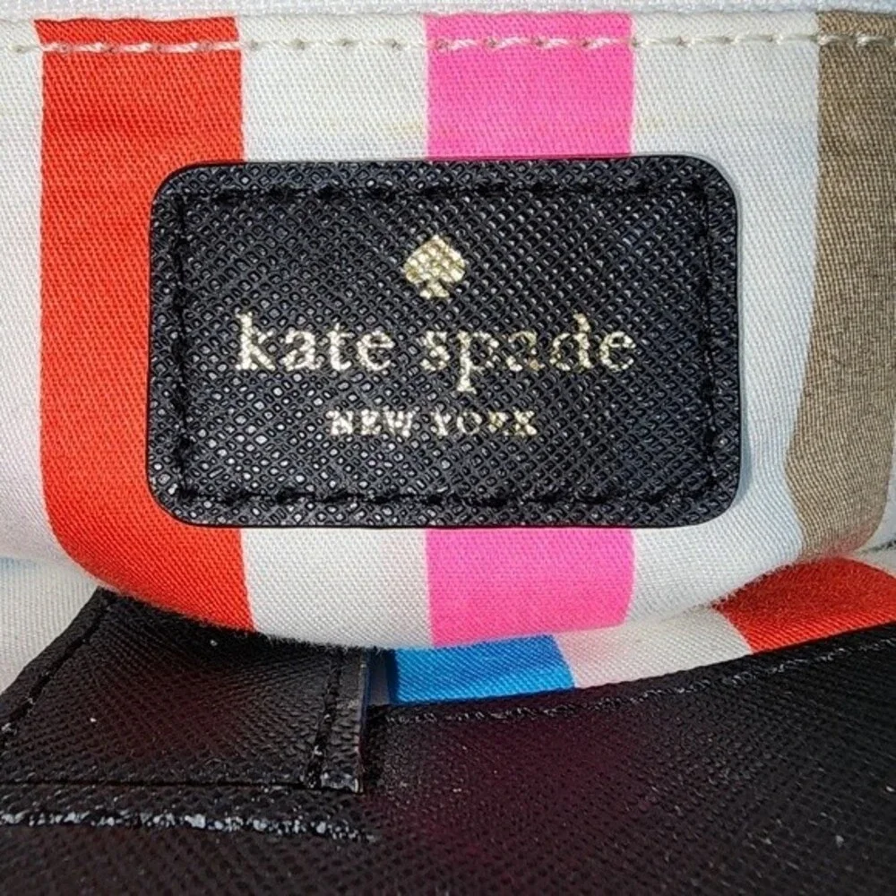 Kate Spade New York Newbury Lane Cadene Black Leather Satchel Bag 12